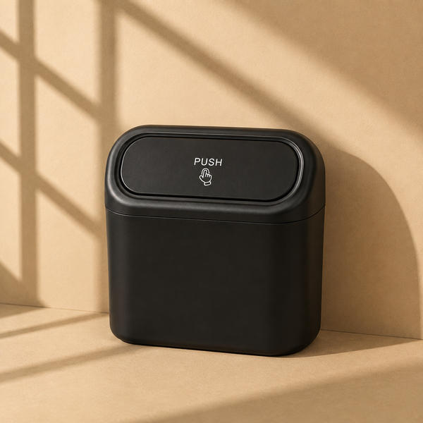 Mini Car Trash Bin | Compact Hanging Garbage Can & Waste Organizer for Car